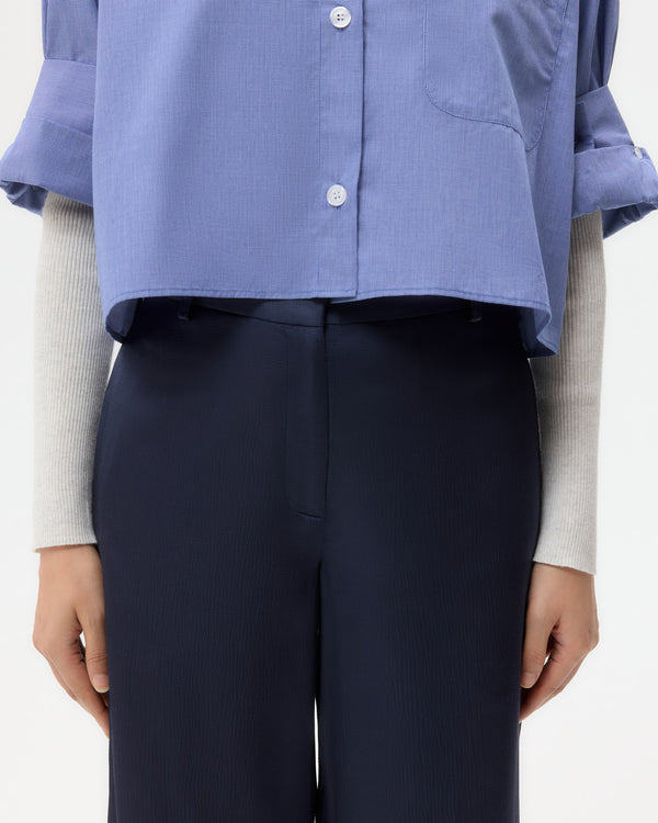 TWP Parisian night Downing in Pant Hammered Viscose Satin view 4