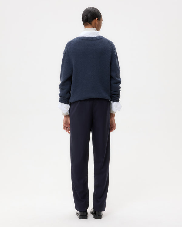 TWP Midnight Harrison Pant in Stretch Wool view 5