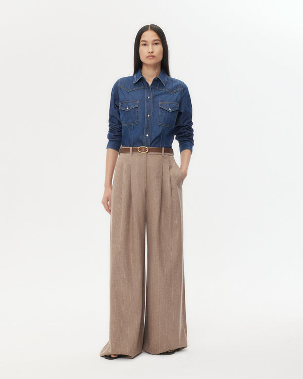 TWP Timber wolf mult Avery Pant in Stretch Wool view 2