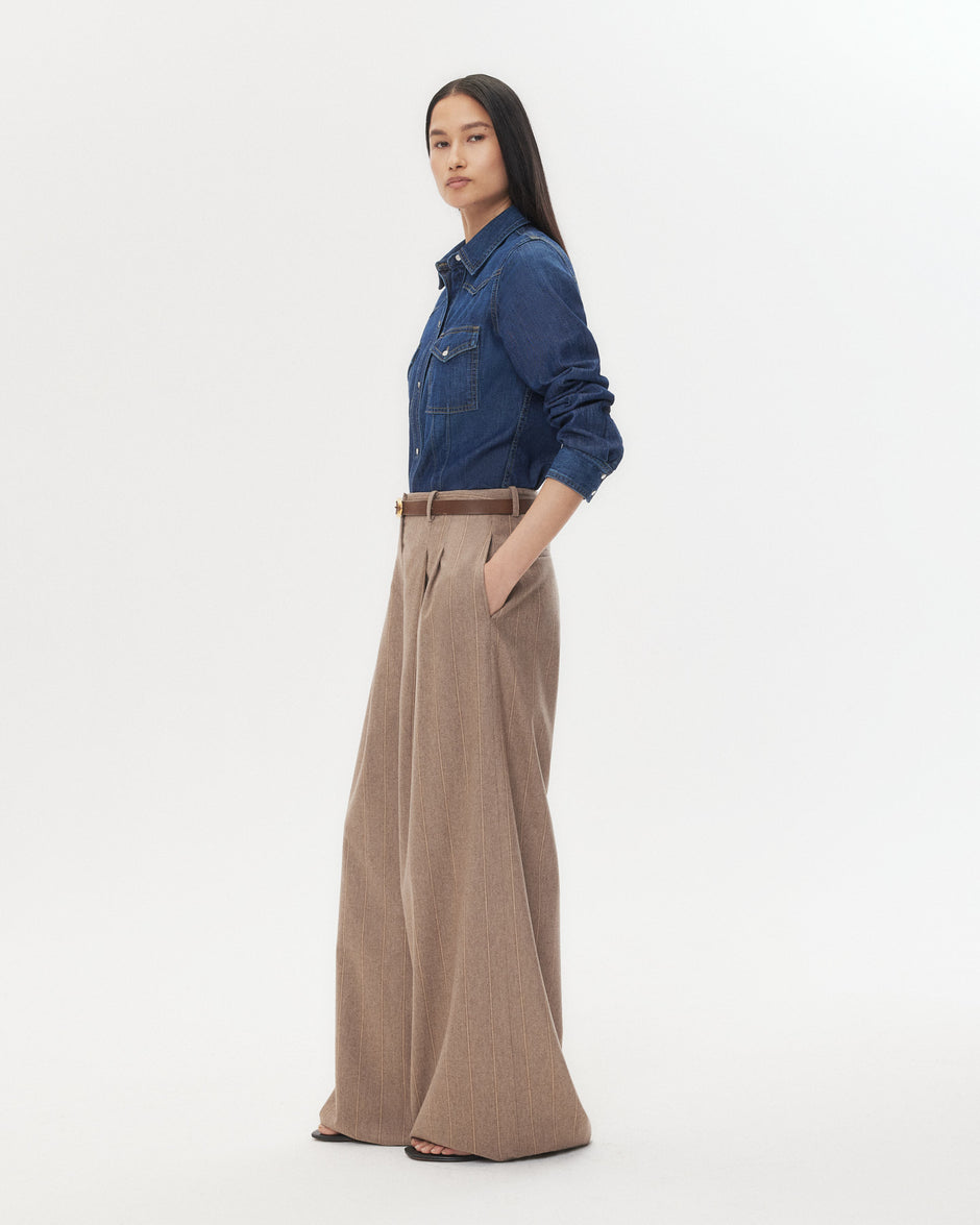 TWP Timber wolf mult Avery Pant in Stretch Wool view 4
