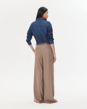TWP Timber wolf mult Avery Pant in Stretch Wool view 5