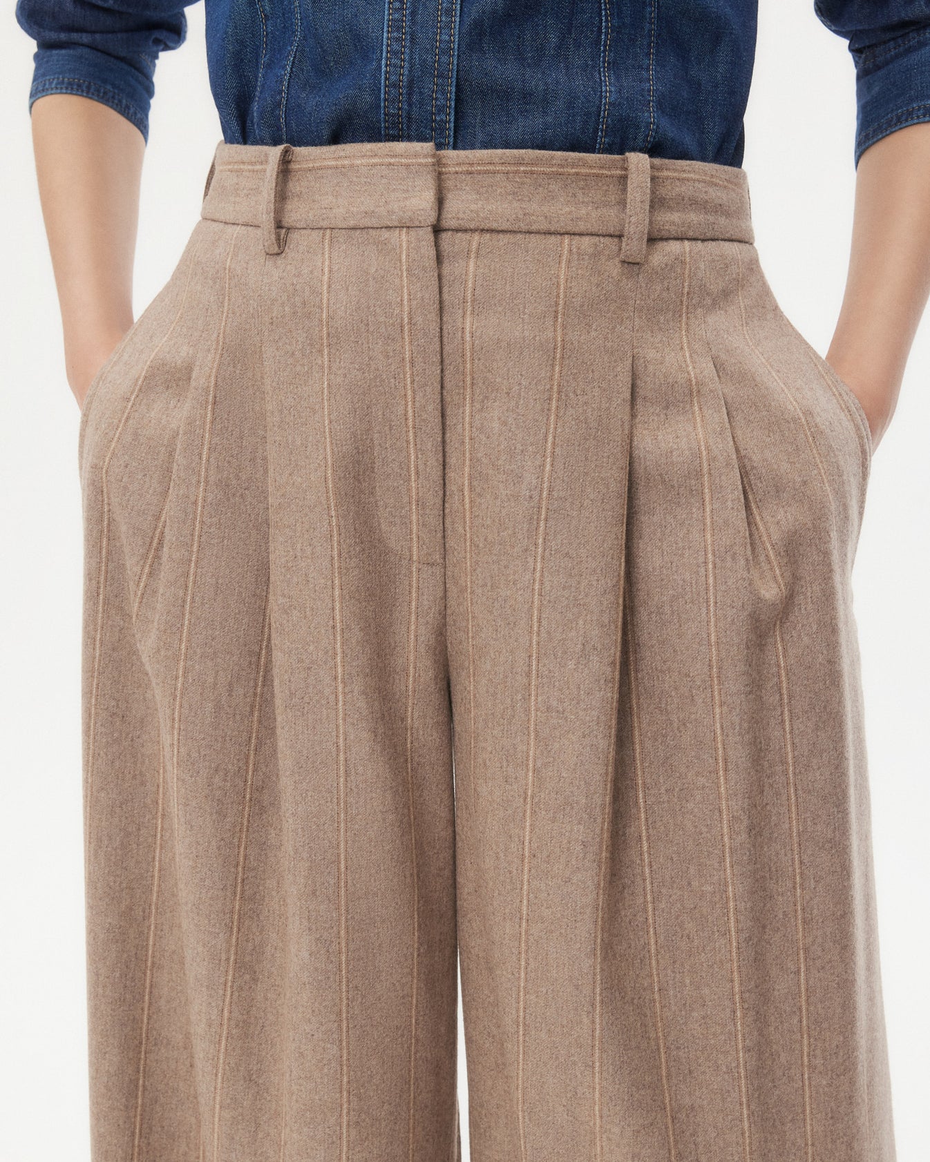 TWP Timber wolf mult Avery Pant in Stretch Wool view 1