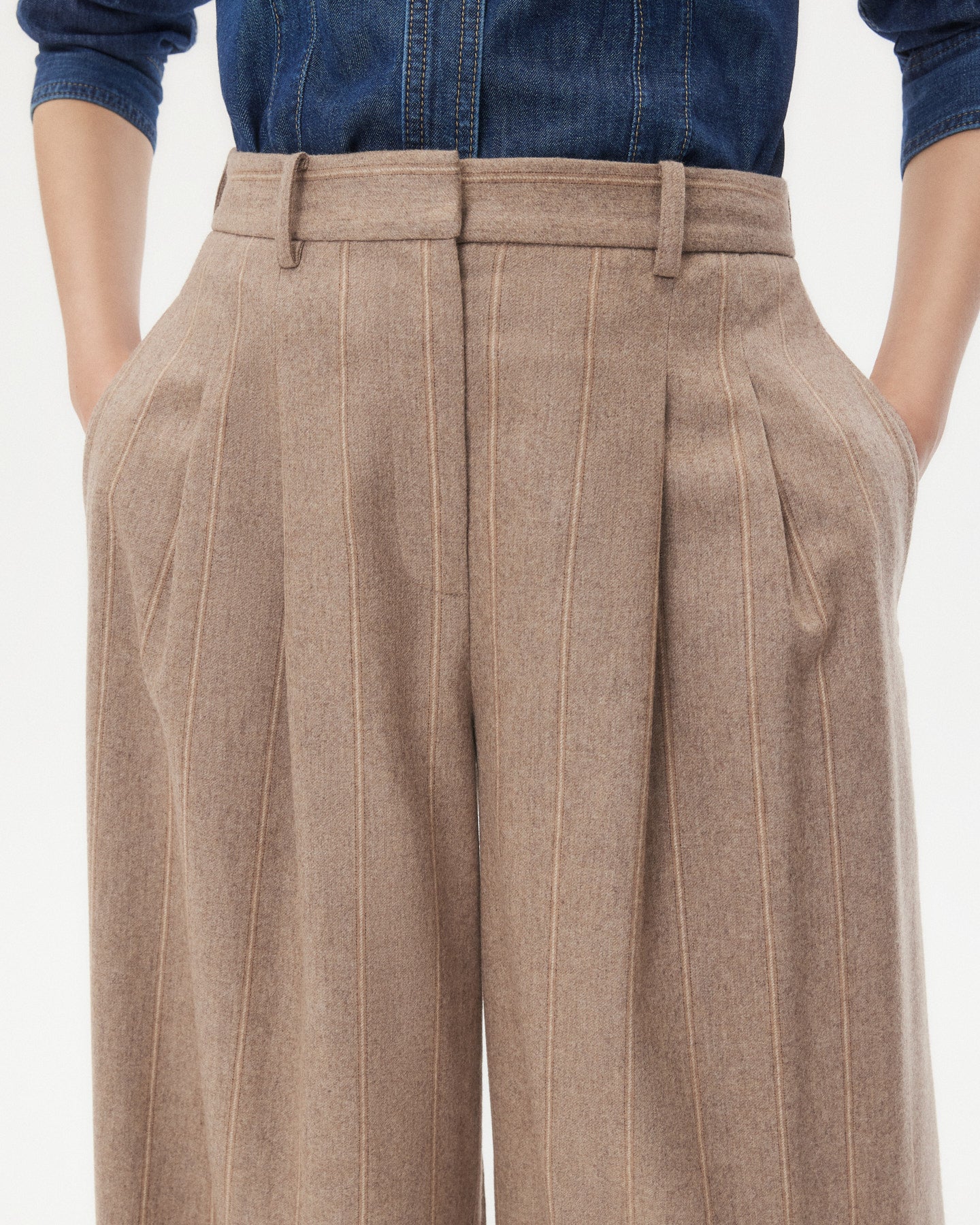 TWP Timber wolf mult Avery Pant in Stretch Wool view 1