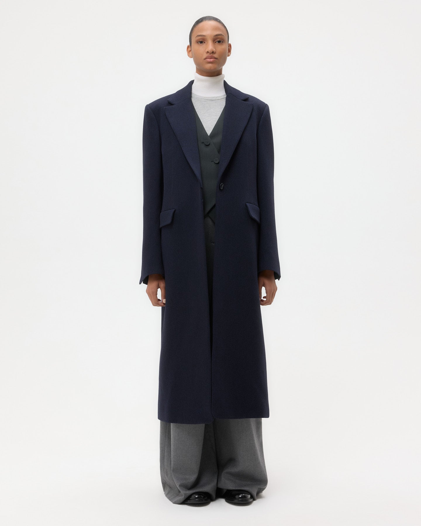 TWP Midnight Mattie Coat in Wool Twill view 6
