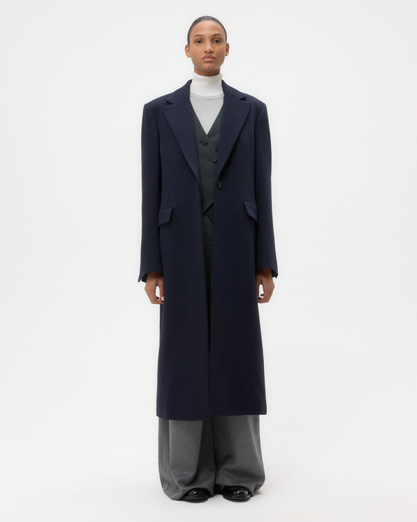TWP Midnight Mattie Coat in Wool Twill view 6