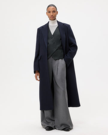 TWP Midnight Mattie Coat in Wool Twill view 1