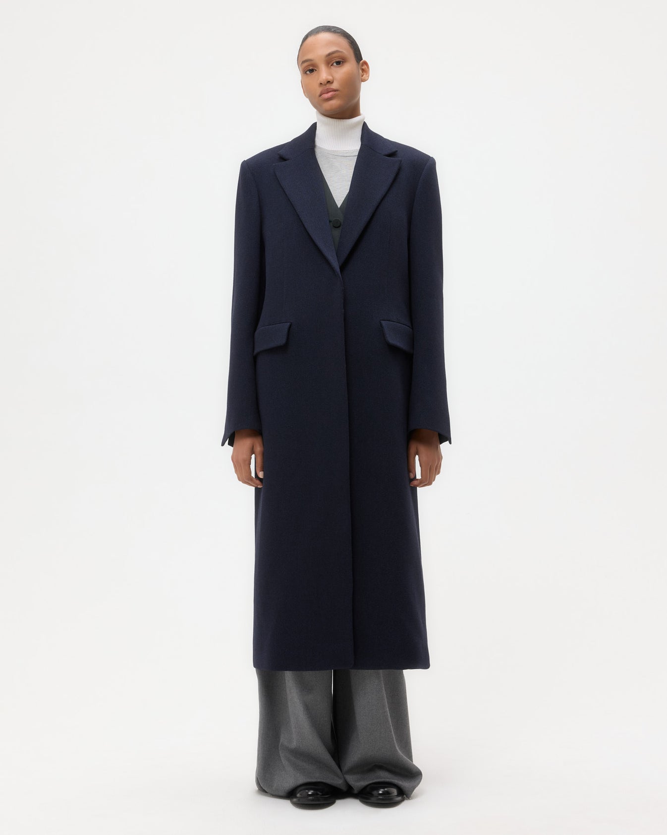 TWP Midnight Mattie Coat in Wool Twill view 2