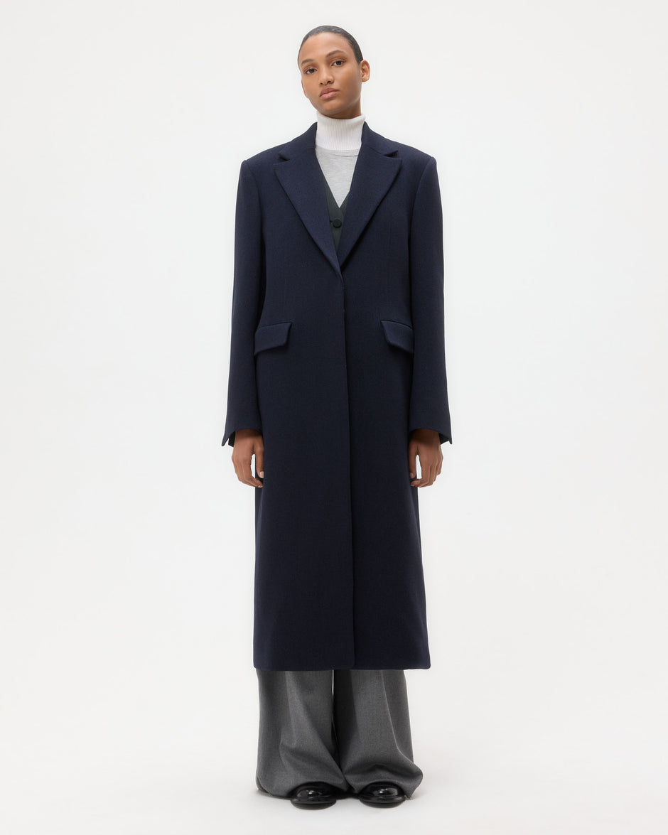TWP Midnight Mattie Coat in Wool Twill view 2