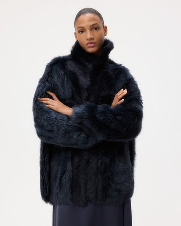 TWP Midnight Aspen Jacket in Shearling view 5