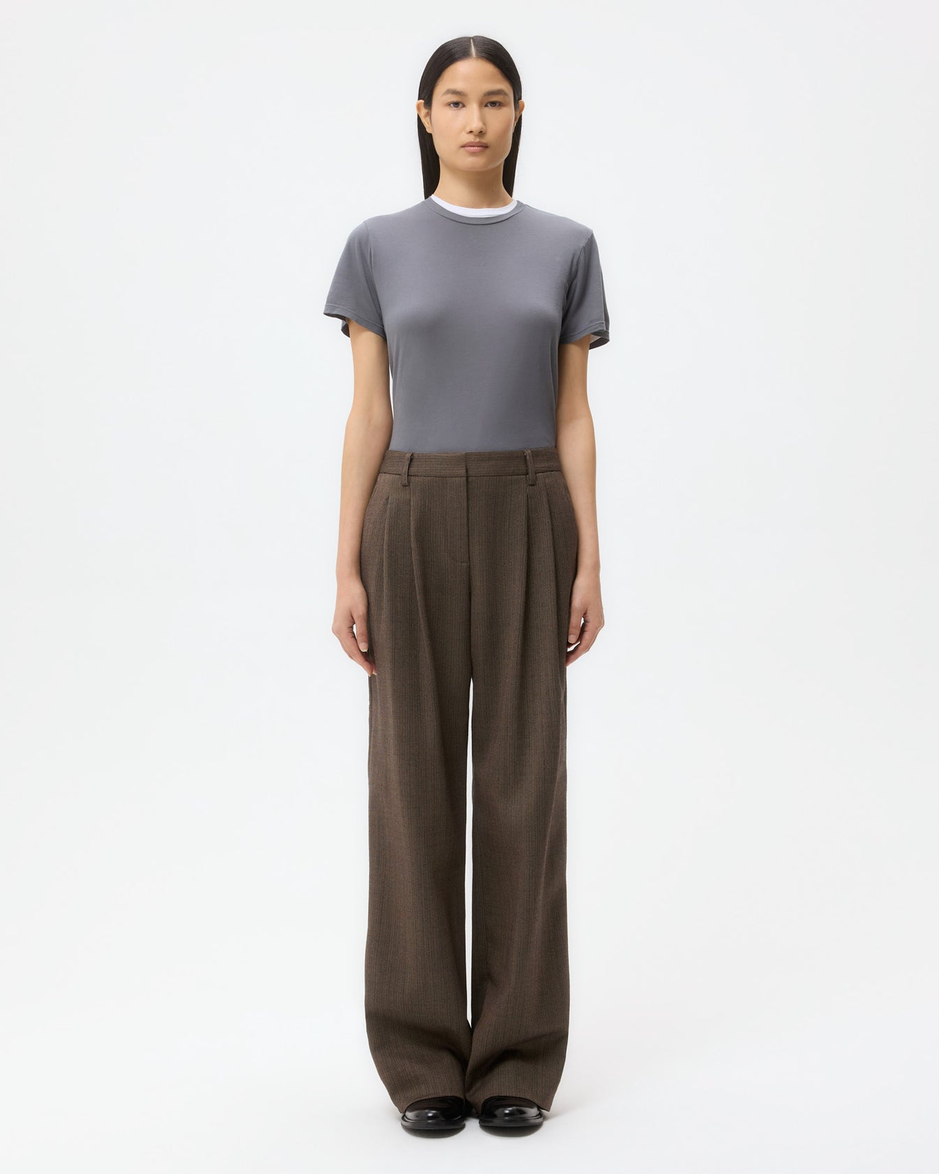 TWP Charcoal His Tee in Supima Cotton view 6
