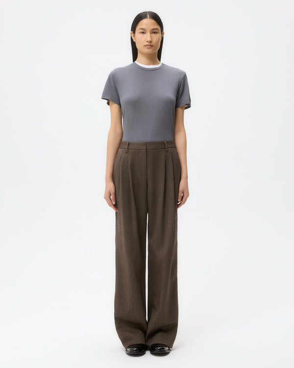 TWP Charcoal His Tee in Supima Cotton view 6