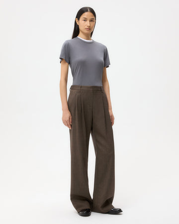 TWP Charcoal His Tee in Supima Cotton view 1
