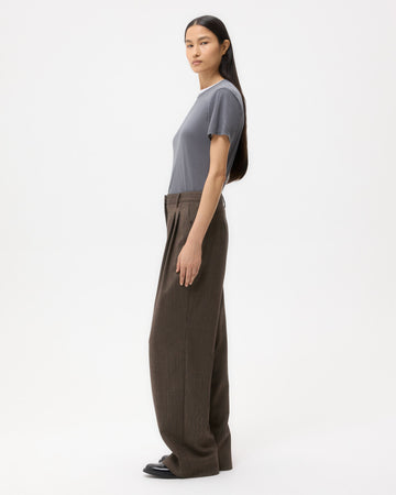 TWP Charcoal His Tee in Supima Cotton view 4