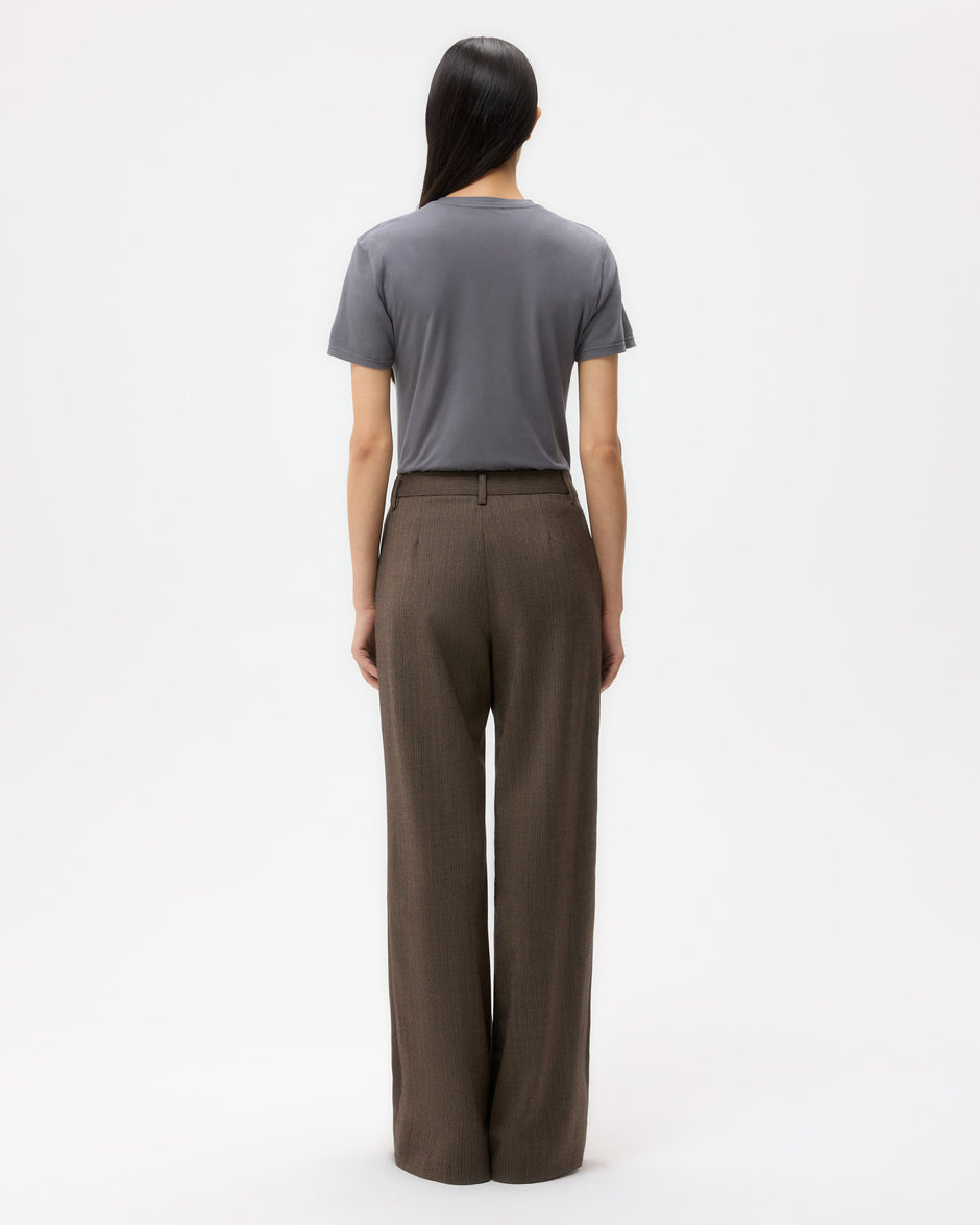 TWP Charcoal His Tee in Supima Cotton view 5