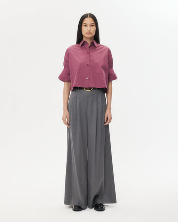 TWP Crushed violets Next Ex Shirt in Super Compact Poplin view 3