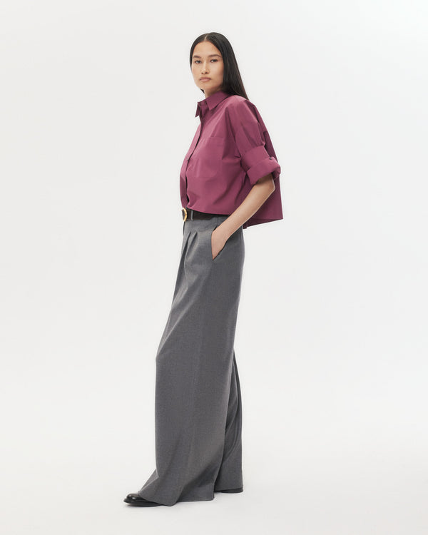 TWP Crushed violets Next Ex Shirt in Super Compact Poplin view 4