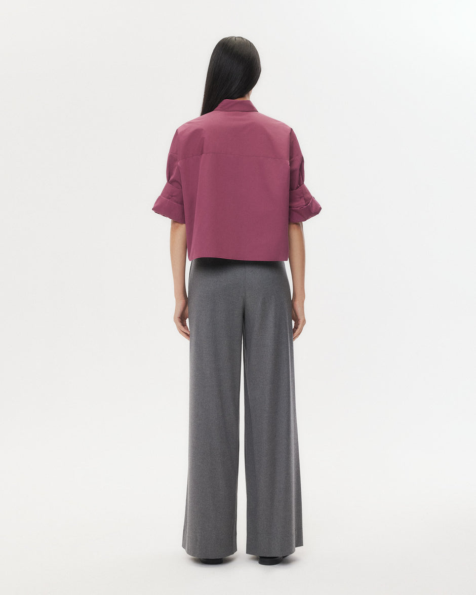 TWP Crushed violets Next Ex Shirt in Super Compact Poplin view 5