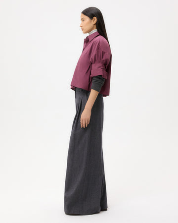 TWP Crushed violets Next Ex Shirt in Super Compact Poplin view 4