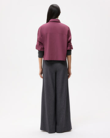 TWP Crushed violets Next Ex Shirt in Super Compact Poplin view 5