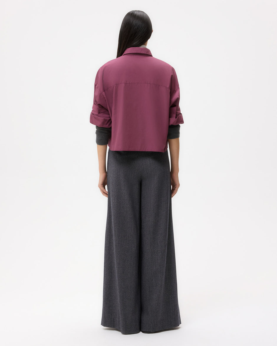 TWP Crushed violets Next Ex Shirt in Super Compact Poplin view 5