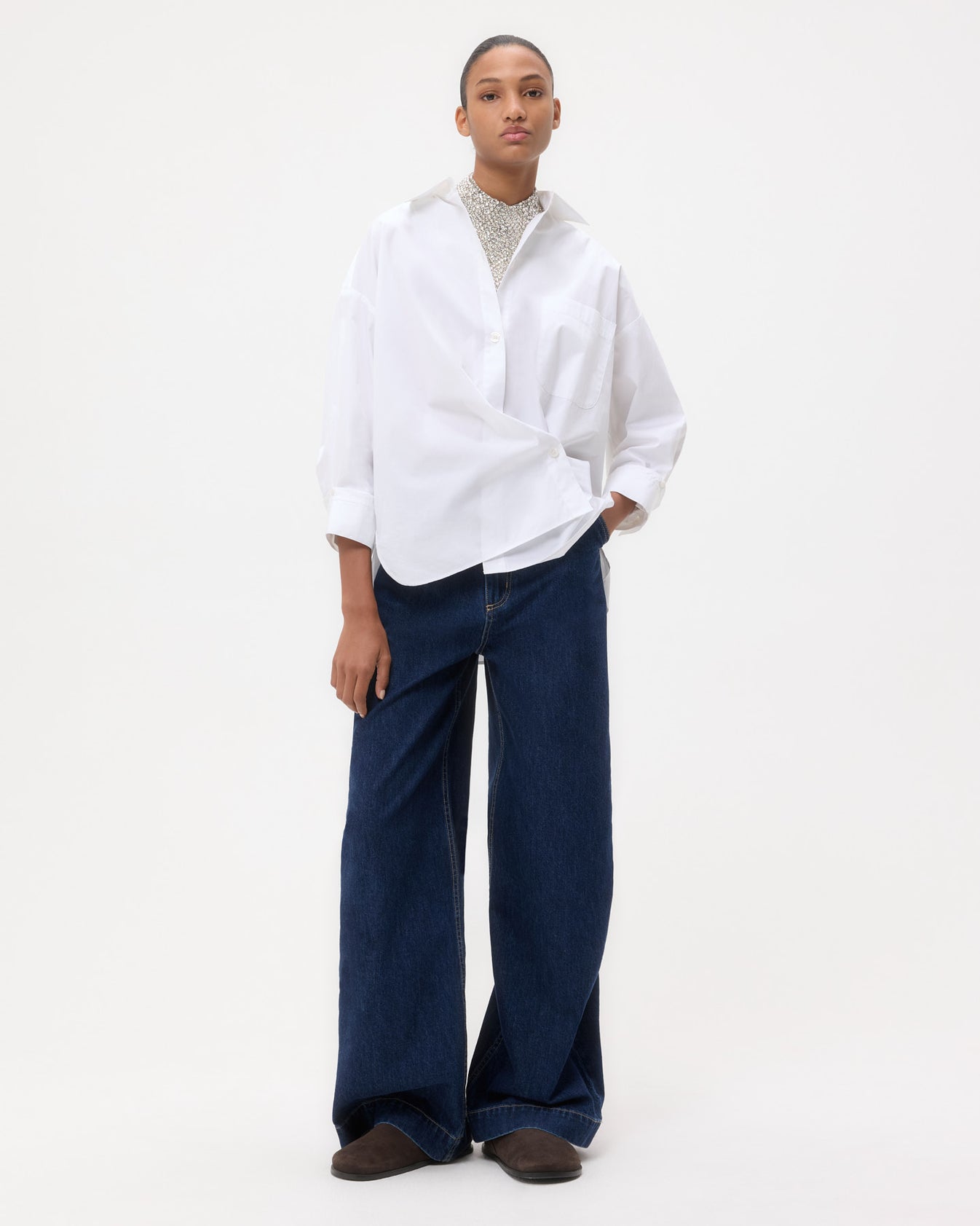TWP White New Earl in Super Compact Poplin view 5