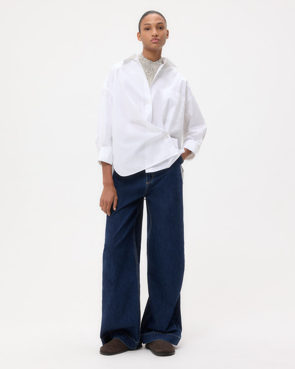 TWP White New Earl in Super Compact Poplin view 5