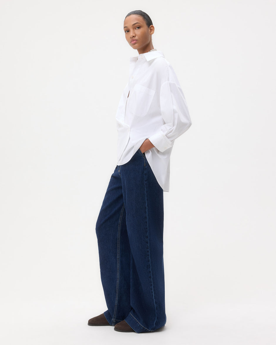 TWP White New Earl in Super Compact Poplin view 3