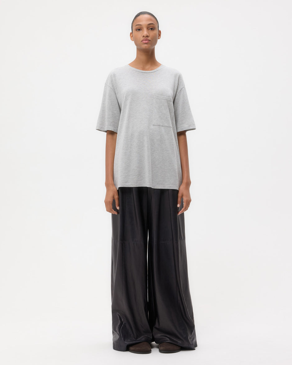 TWP Charcoal Big Boy Tee in Supima Cotton view 6
