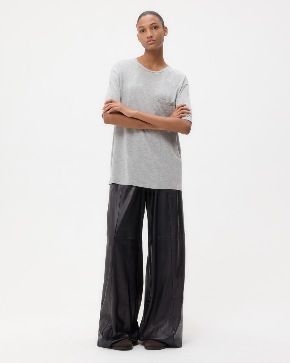 TWP Charcoal Big Boy Tee in Supima Cotton view 1