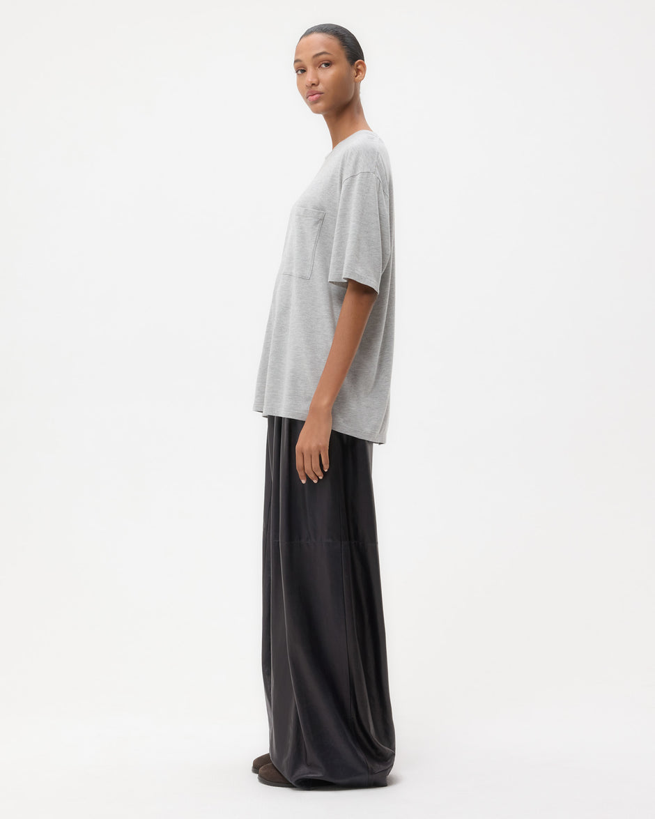 TWP Charcoal Big Boy Tee in Supima Cotton view 4
