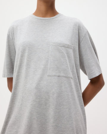 TWP Charcoal Big Boy Tee in Supima Cotton view 3