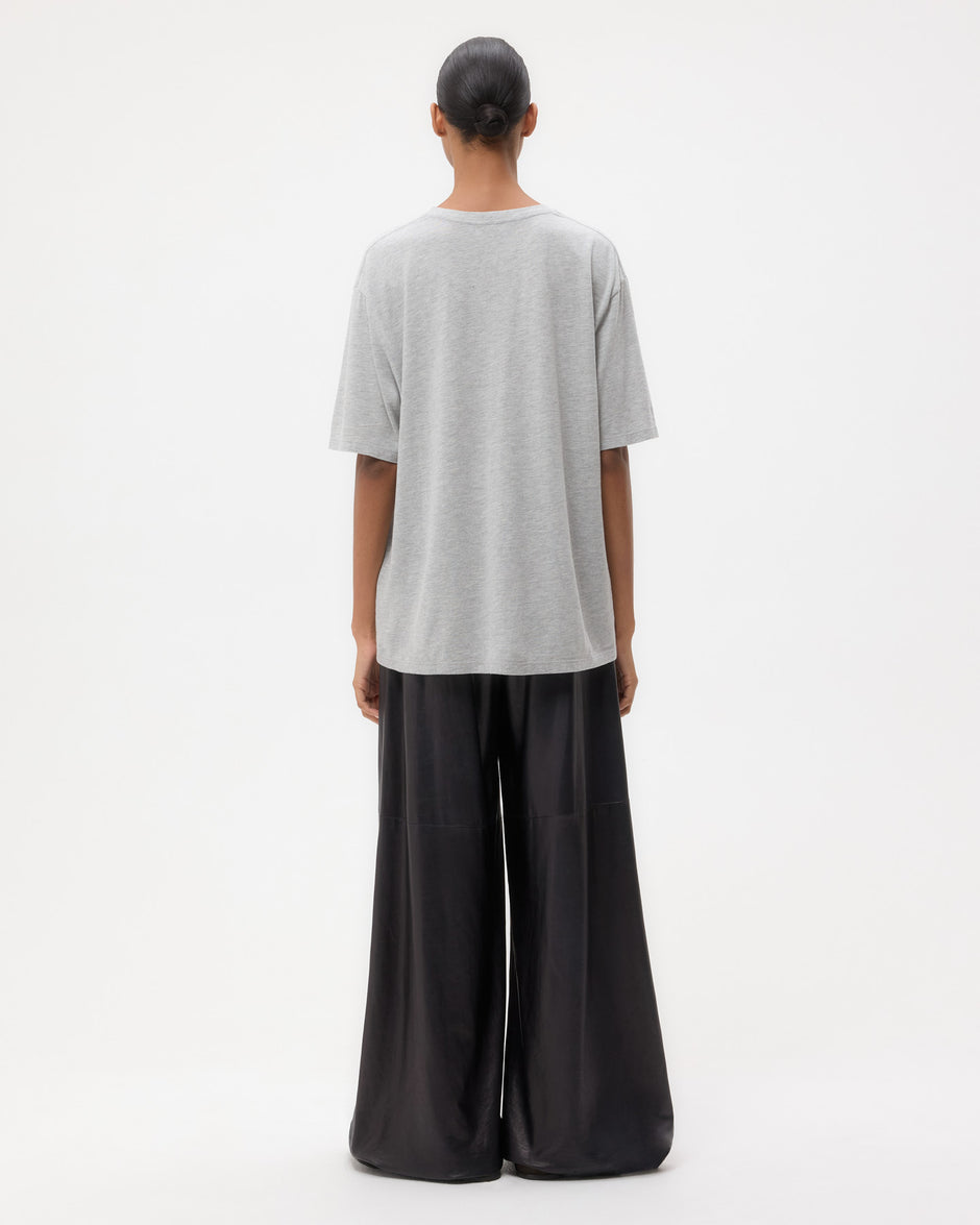 TWP Charcoal Big Boy Tee in Supima Cotton view 5