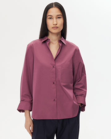 TWP Crushed violets Next Morning Shirt in Super Compact Poplin view 2