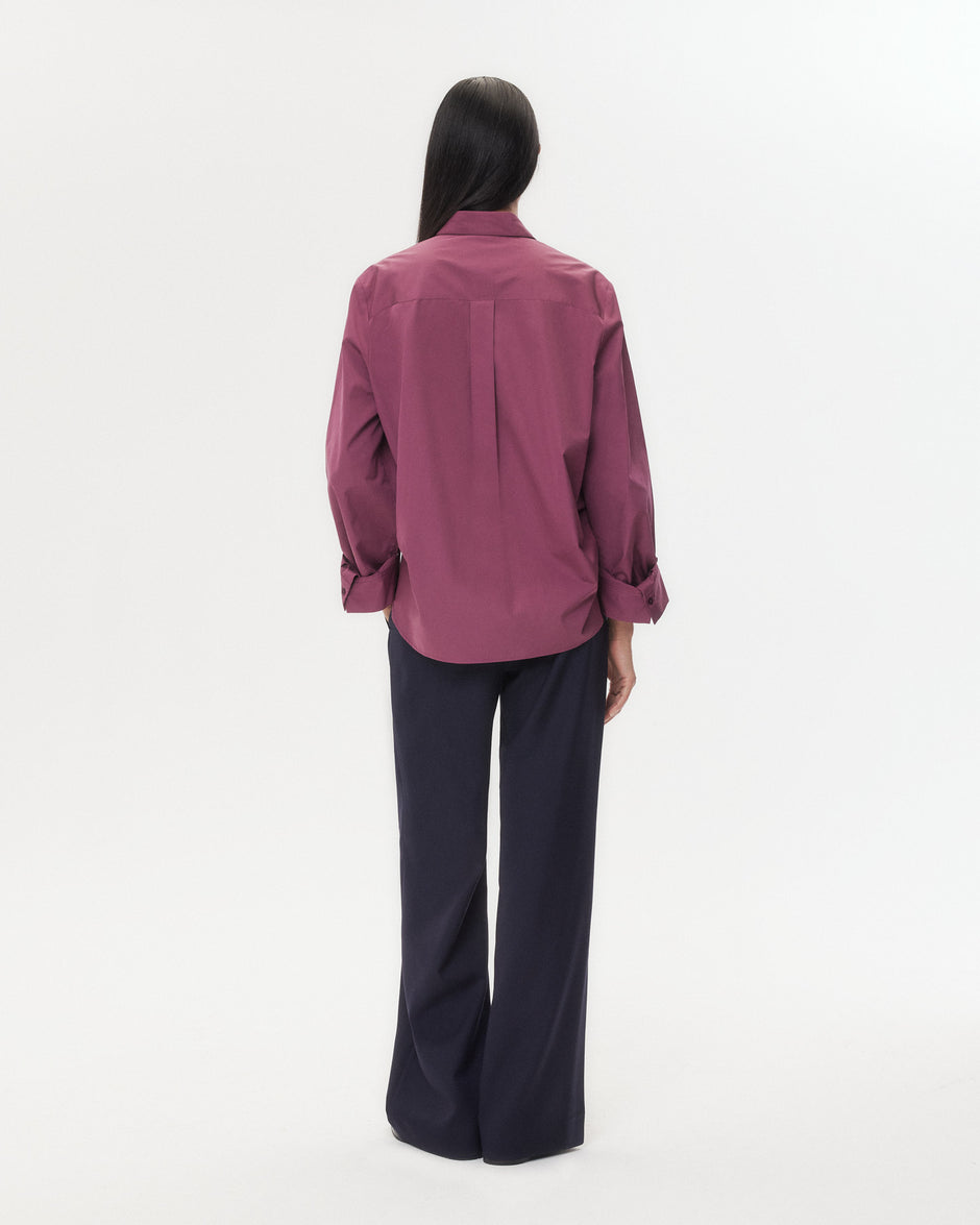 TWP Crushed violets Next Morning Shirt in Super Compact Poplin view 5