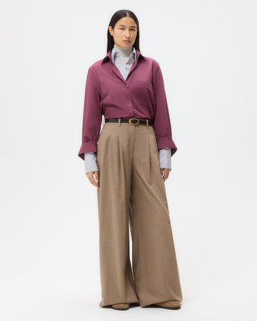 TWP Crushed violets Next Morning Shirt in Super Compact Poplin view 3