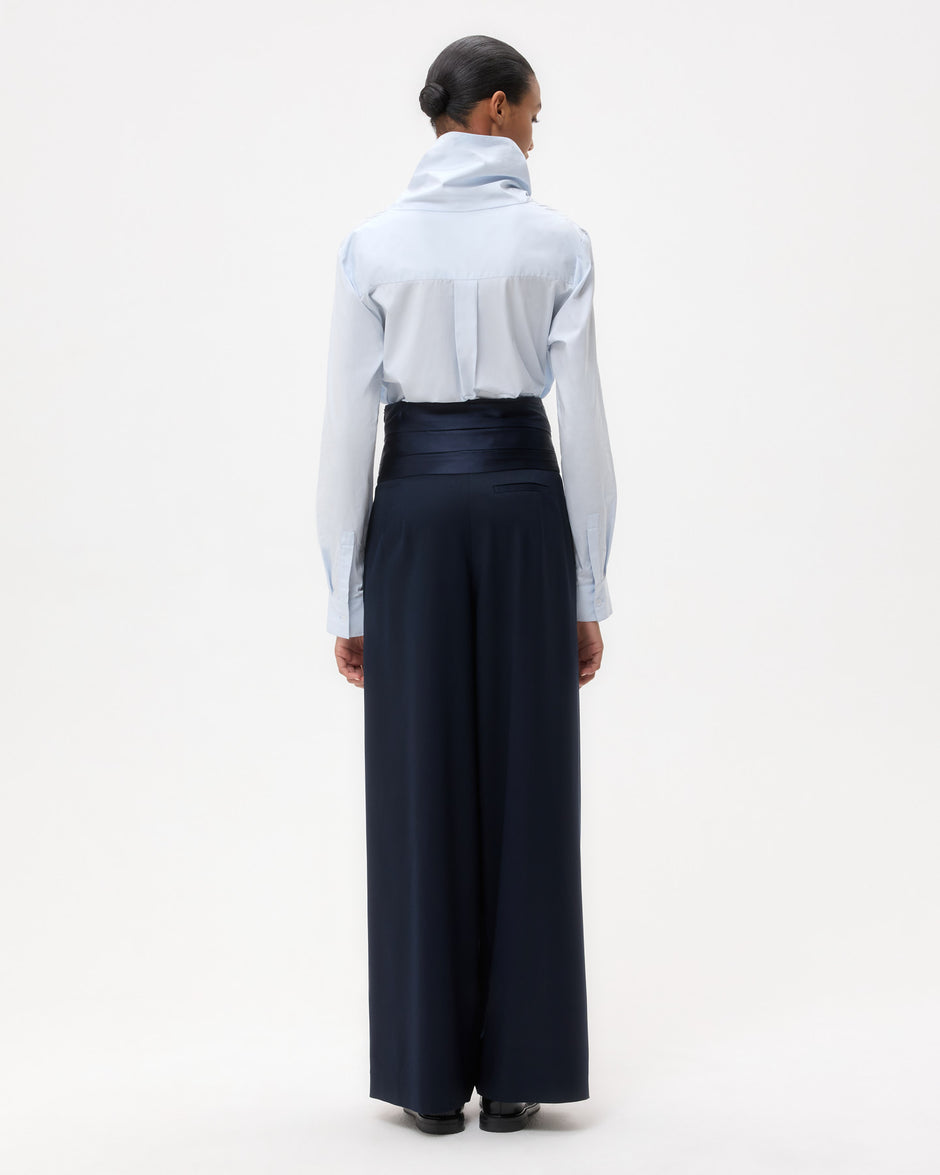 TWP Plein air My Maria Top in Super Compact Popllin view 5