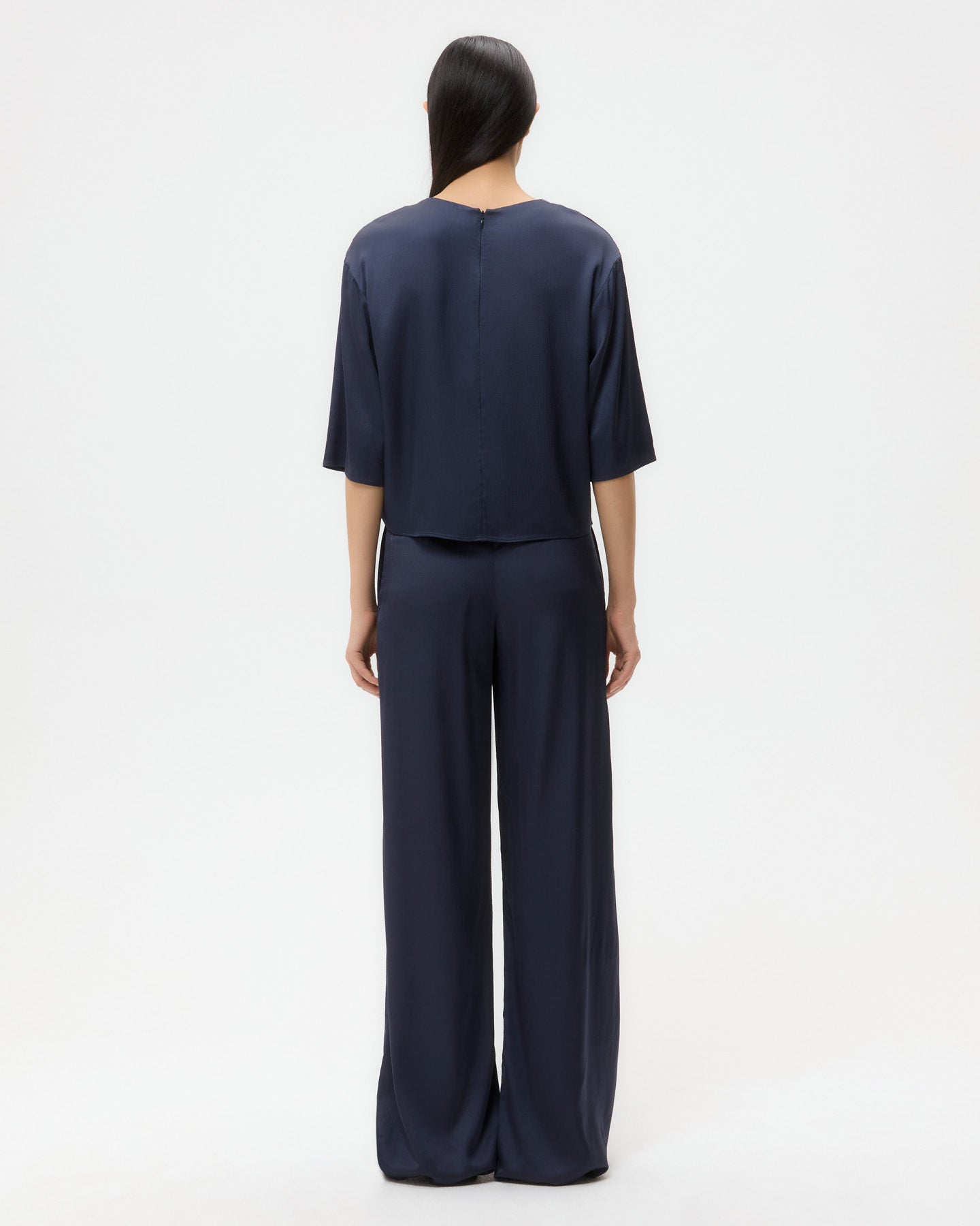 TWP Parisian night Ex T in Hammered Viscose Satin view 4