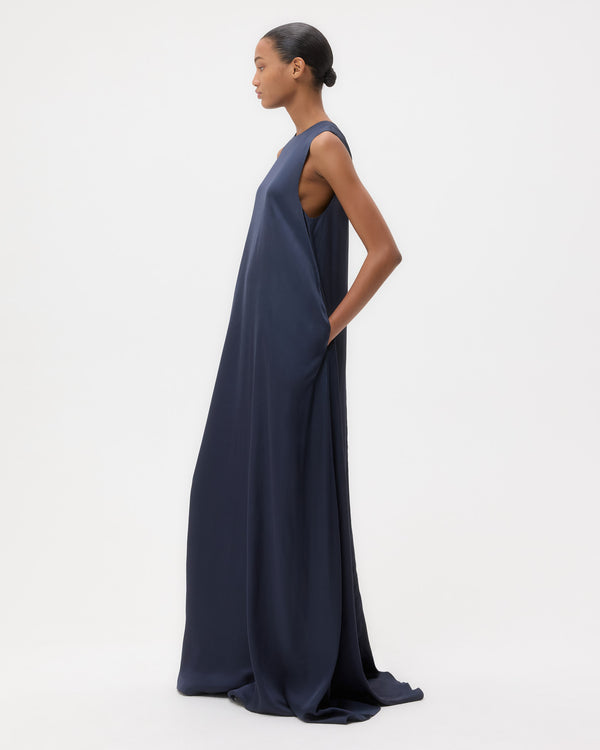 TWP Parisian night Capitol Dress in Hammered Viscose Satin view 2
