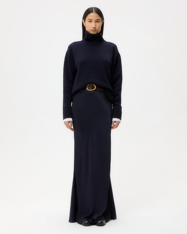 TWP Midnight Grown On Turtleneck in Cashmere view 6