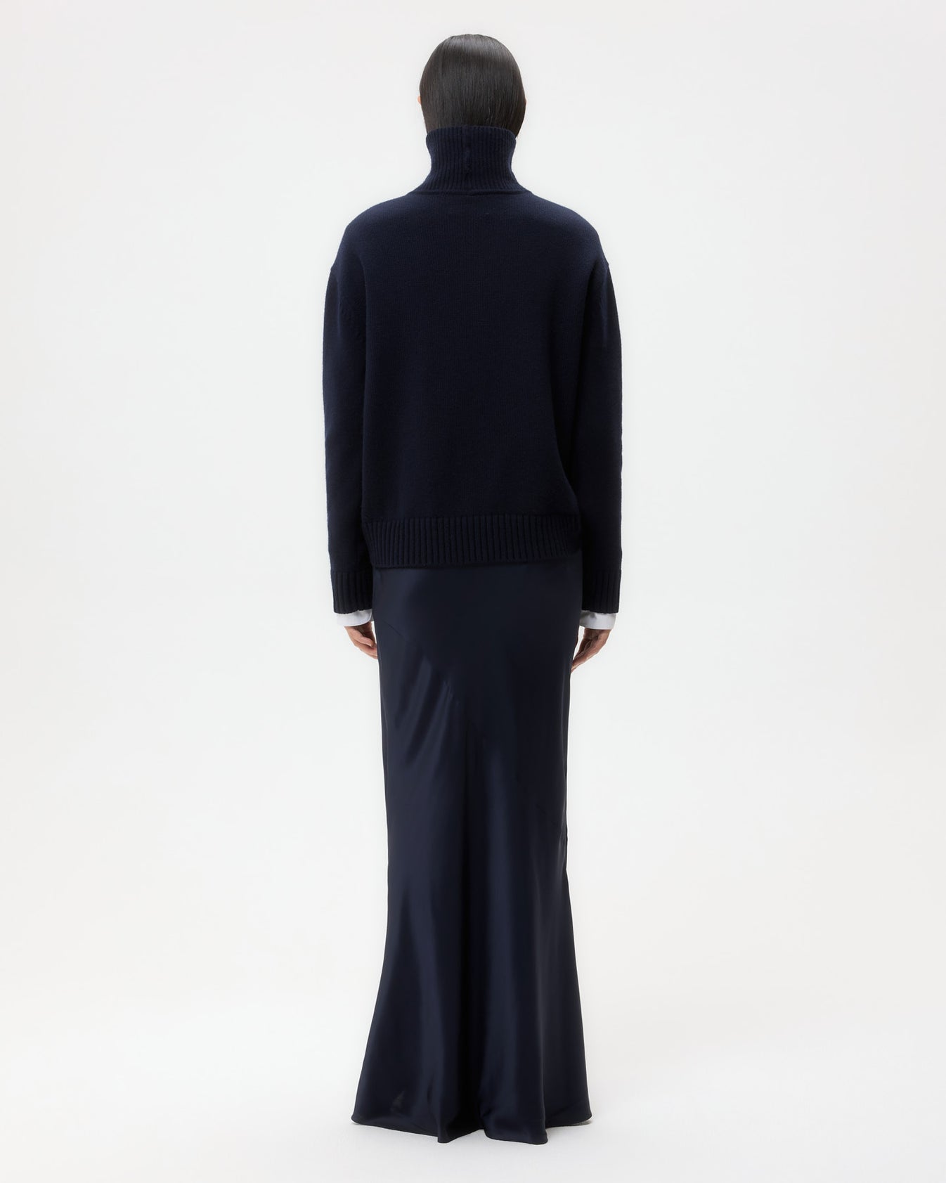 TWP Midnight Grown On Turtleneck in Cashmere view 5