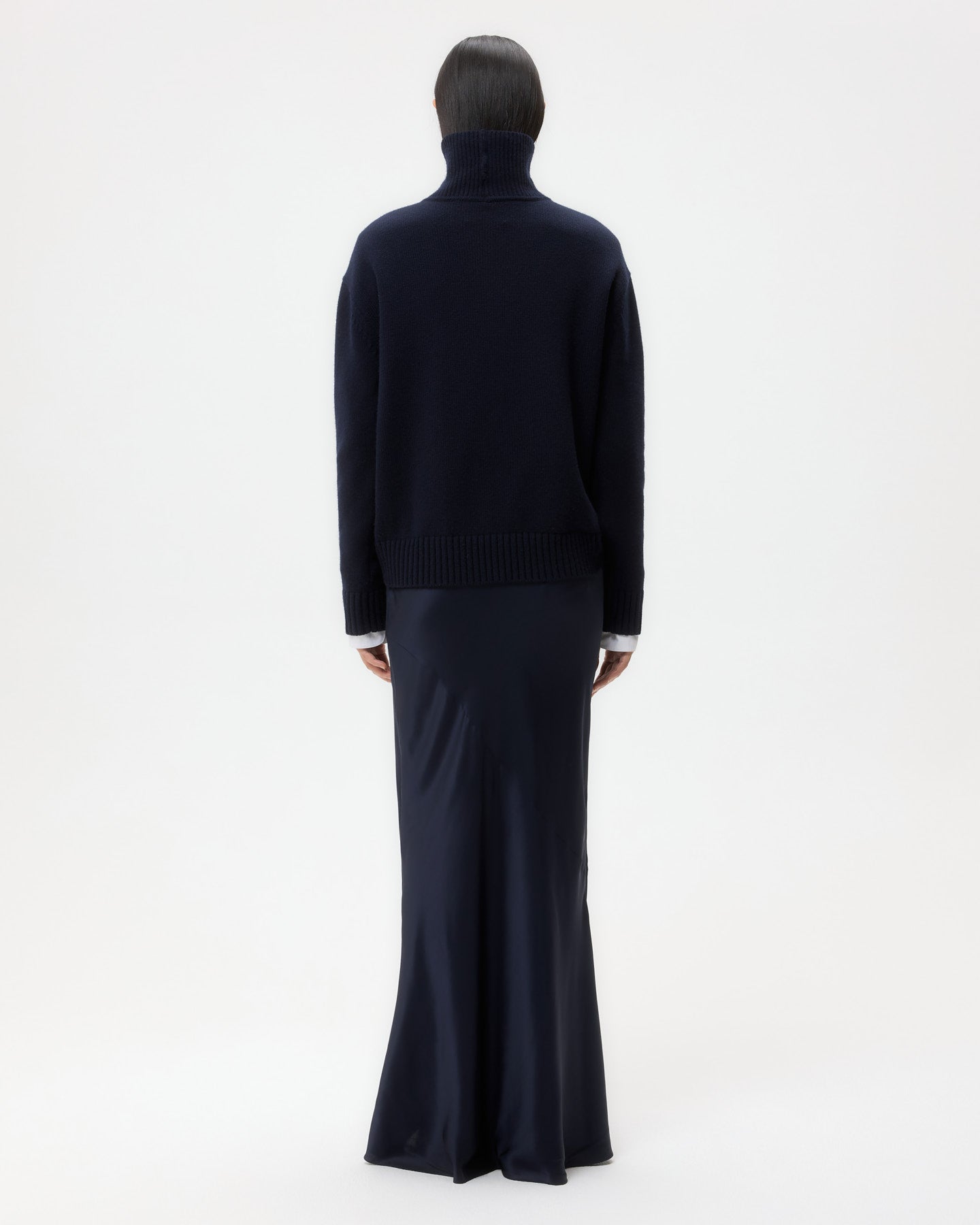 TWP Midnight Grown On Turtleneck in Cashmere view 5