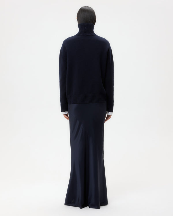 TWP Midnight Grown On Turtleneck in Cashmere view 5