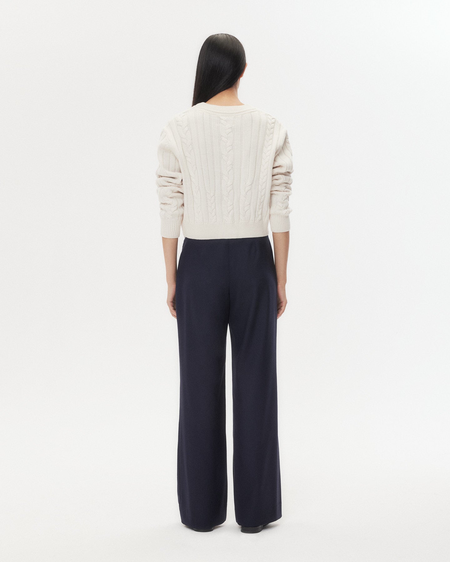 TWP Ivory Hemingway Cardigan in Merino Wool view 5