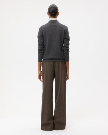 TWP Charcoal Jorden Polo in Cashmere view 5