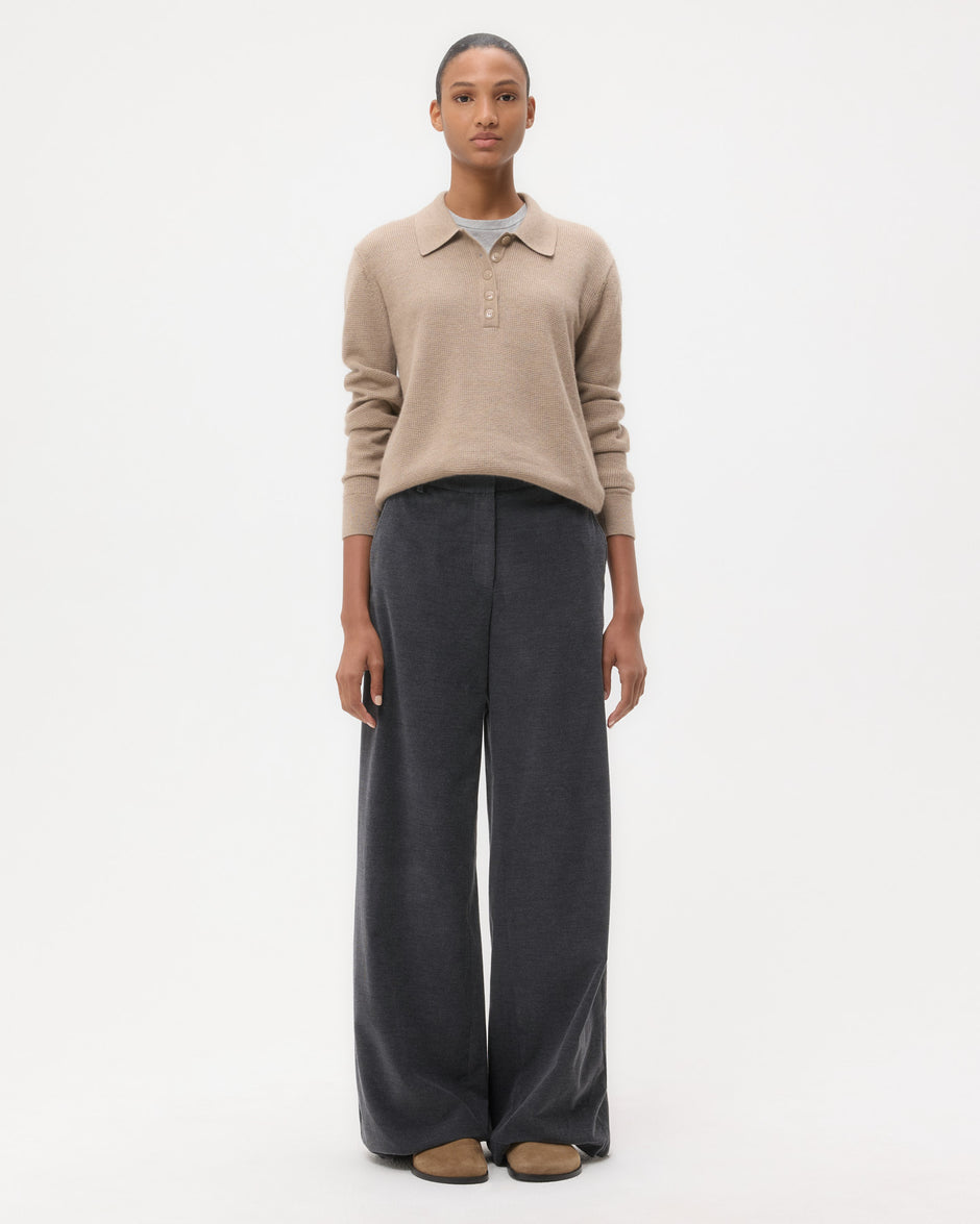 TWP Mink Jorden Polo in Cashmere view 6