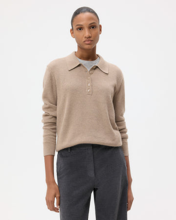 TWP Mink Jorden Polo in Cashmere view 1