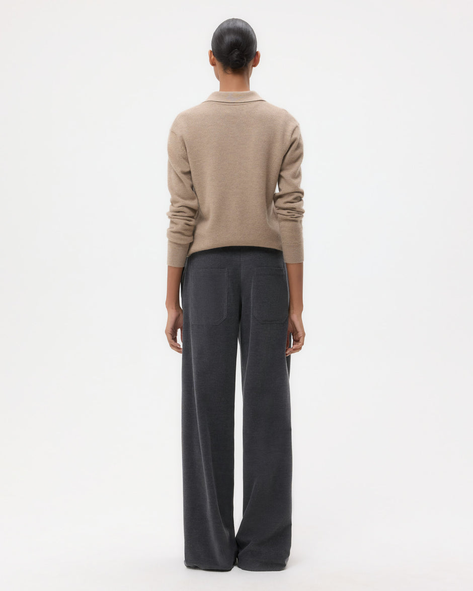 TWP Mink Jorden Polo in Cashmere view 5