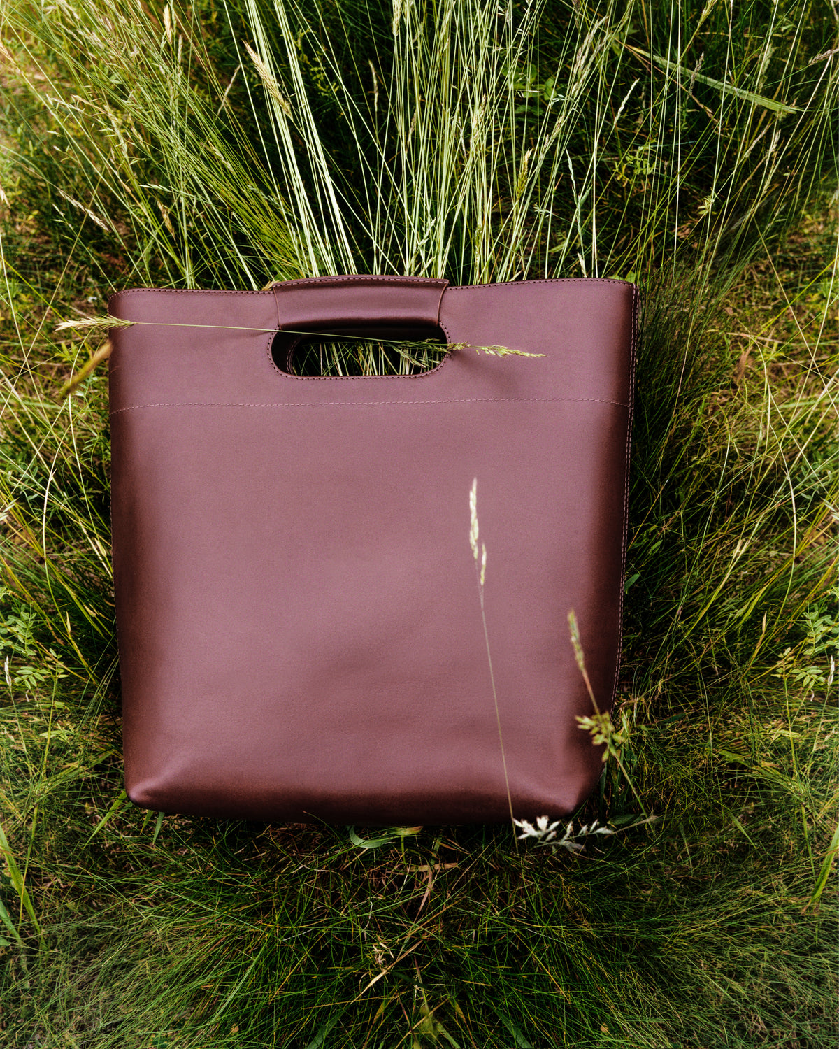 TWP Cognac Small Bucket Bag in Leather view 1