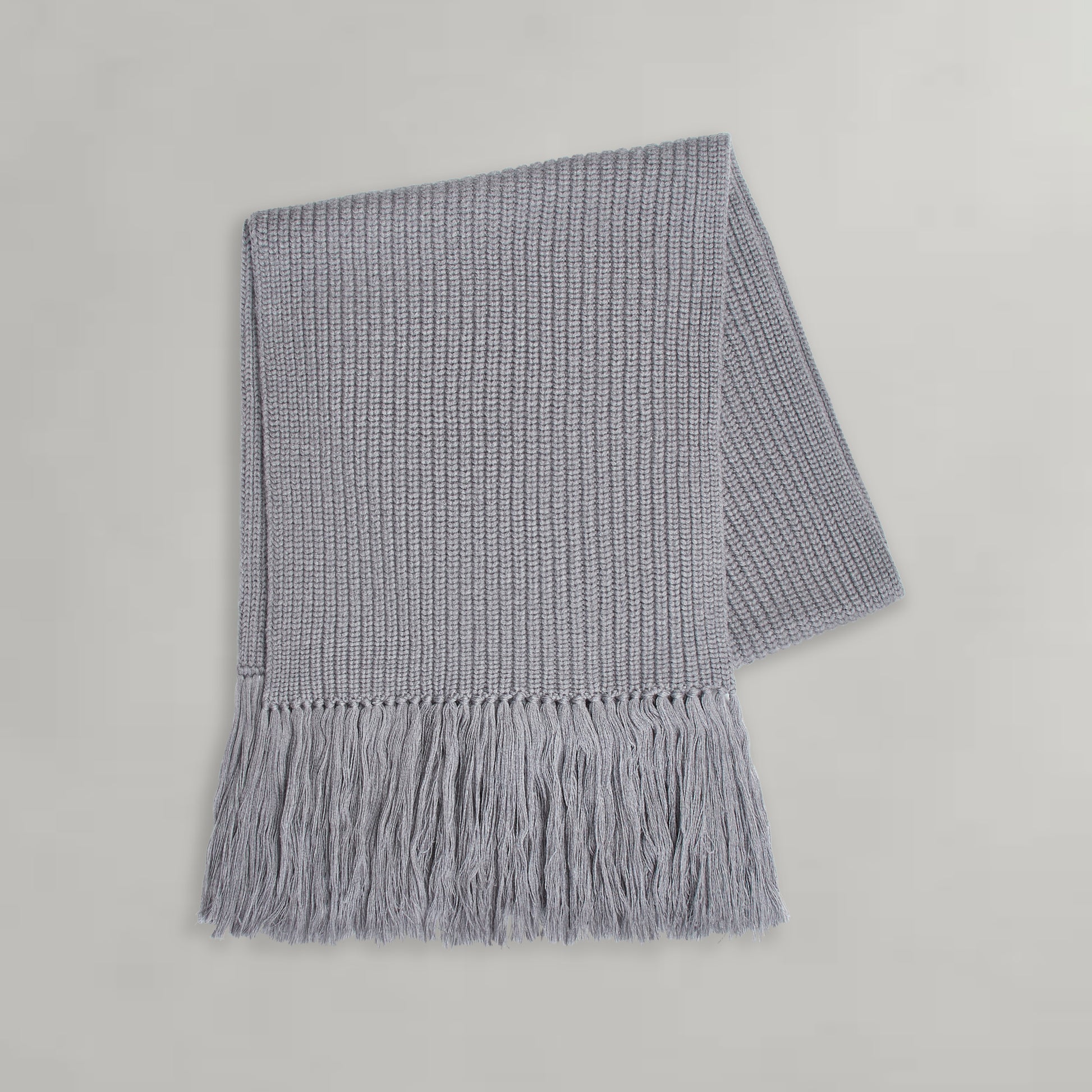 TWP Heather grey Oversized Scarf in Italian Wool view 1