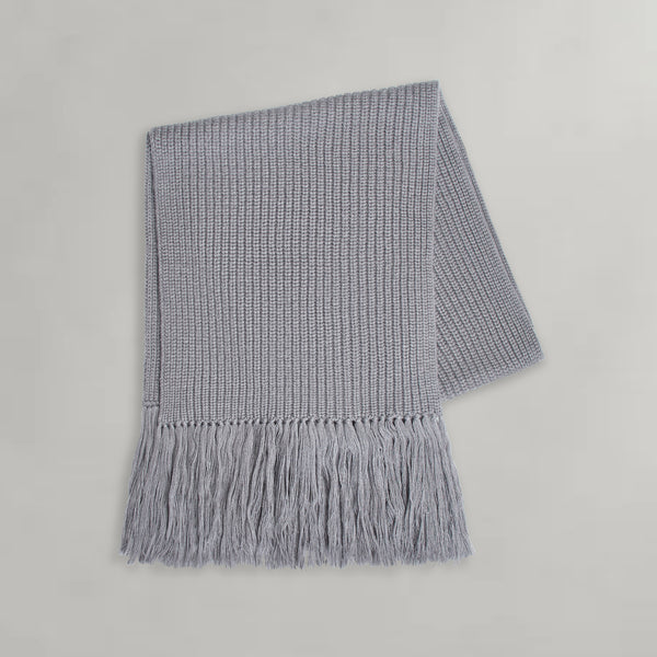 TWP Heather grey Oversized Scarf in Italian Wool view 1